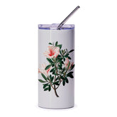 Azalea Tumbler, Floral Tumbler, Botanical Tumbler, Flower Design Tumbler, Stylish Tumbler, Garden Flower Tumbler, Aesthetic Tumbler - Tawshia